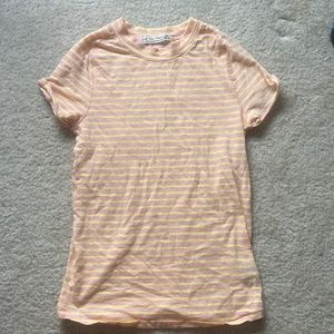 We the free, size small, pink and yellow striped shirt